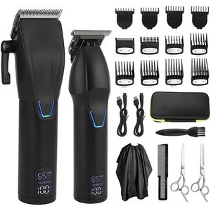 Hair Trimmer Professional Hair Clipper Trimmer Set para hombres Inalámbrico Barba Trimmer Hair Cutter Hair Cutting Machine Barber Haircut Grooming 230617