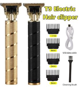 Hair Trimmer T9 Hair Clipper Man Shaver Trimmer para hombres Recargable USB Electric Hair Cutting Machine Barber Professional Beard Trimmer 230808