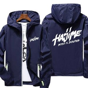 Hajime Miyagi Andy Panda Primavera Chaqueta de verano para hombres y mujeres Casual Cortavientos Cremallera delgada con capucha para hombres 211110