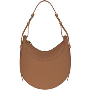 Bolso de hombro de media luna, bolsos de diseñador de gran tamaño para mujer, bandolera de cuero suave de grano, bolsos con cremallera, bolso de mujer de diseñador, negro, marrón, blanco