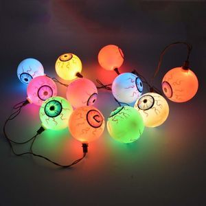 Halloween 50pcs / lot Fancy Eye Balls String Lattern Lights LED Globe Oculaire Coloré Strand Lampe Halloween Mascarade Fournitures HN303 pour Halloween