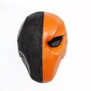 Flecha de Halloween Temporada Deathstroke Máscaras Cara completa Mascarada Deathstroke Cosplay Traje Props Terminator Resina Death knell Máscara RRB15917