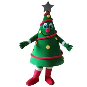 Halloween Christmas Tree Mascot Costume Top Quality Cartoon Fruit Thème du personnage Carnival Unisexe Tenue d'adultes Robe de fête d'anniversaire de Noël