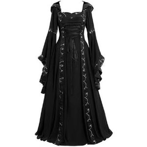disfraces de Halloween vestidos de cosplay de cosplay de vestimenta medieval mujer vestida renacentista princesa reina disfraz de terciopelo