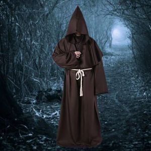 Halloween dead cosplay costume,Two piece set of waist straps Costumes medieval monk suit, monk robe, wizard suit, classic fashion