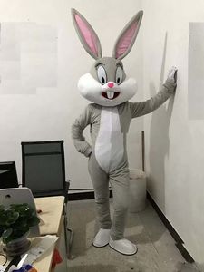 Venta de fábrica de descuento de Halloween Disfraz de mascota de conejito de Pascua profesional Personaje de dibujos animados para adultos Anuncio Público decoraciones de halloween al aire libre