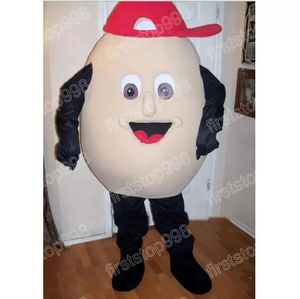 Costume de mascotte d'œuf d'Halloween, personnage de dessin animé, unisexe, taille adulte, fête de noël, tenue de publicité extérieure