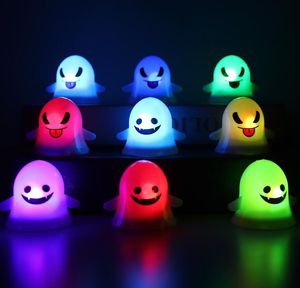 Lámparas de fantasmas de Halloween lindas LED fiesta de vacaciones juguetes luz niños adultos Iluminación de velas decoración del sitio accesorios pequeña lámpara de noche luces de calabaza