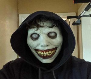 Halloween Horror Mask Pure White White Mask Devil Mask Adult Cosplay Accesorios de vestuario Halloween Terror Headgear Scary Mask Q9692167