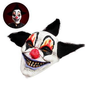Masque de Clown de sorcier d'horreur d'halloween, masque en Latex effrayant, accessoires de fête pour Costume d'halloween
