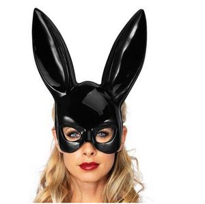 Masque de lapin pour Halloween, Costume de fête, Bar, boîte de nuit, oreilles de lapin, GB1158