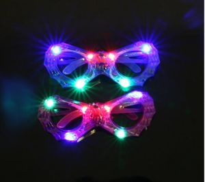 Máscara LED de Halloween, gafas de fiesta, regalo para niños, gafas brillantes de juguete, gafas con luz LED de plástico, gafas de Bar