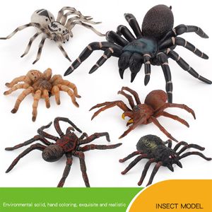 halloween party decorations Simulated Spider Figurines Wild Animals Toys Model Surprise Action Figure Gift for Kids Realistic Tarantula Figures Home Decor