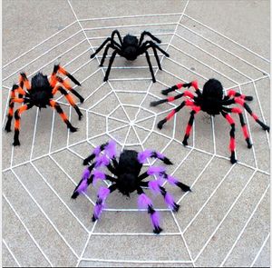 Accesorios de Halloween spider kids festival juguete divertido para fiesta Bar KTV decoración de halloween araña de peluche novedad regalo de bebé