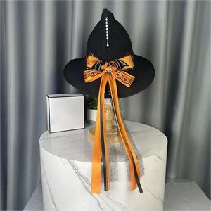 Sombrero de mago de calabaza de halloween sombrero gótico sombreros de fiesta sombrero de juego de disfraces