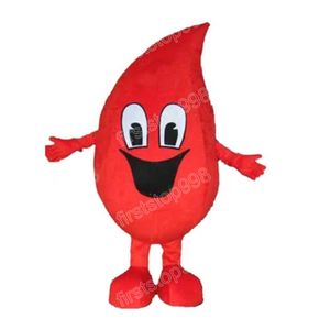 Halloween Red Blood Drops Mascot Costume Cartoon Anime Thème personnage Unisexe Adults Taille Advertising Access