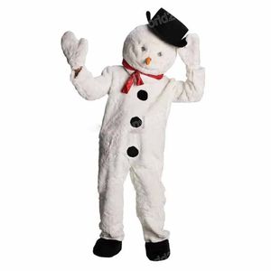 Halloween Snowman Mascot Costume Simulation Cartoon Characon Tenics Suit Adults Taille tenue Birthday Christmas Carnival Fancy Dishy