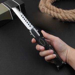 HALO Series VI 6 Knife Clear Edition Micro OTF Tech Knife Tactical EDC Self Defense Pocketknives D2 Steel Satin Tanto Blade A4