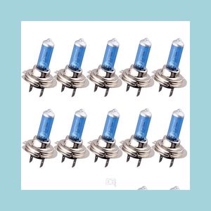 Halogen Car Lights 10Pcs H7 55W Px26D Xenon Halogen Bbs Pour Lampe De Phare De Voiture 4300K Blanc Chaud 12V Drop Delivery 2022 Mobiles Moto Dhvqm