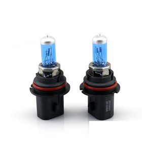 Lautres de voiture halogène 1PCS 9007 100W Xenon Super Blue Halogène Car phare BBS Drop Livraison automobiles moto