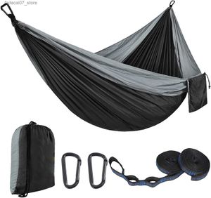 Hamacs en tissu parachute hamac de camping extérieur swing 300 x 200 Double corps étendu largeur productq ultra légerq