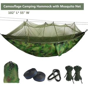 Hamacs Mosquito Mosquito Net Hamac en parachute avec des piqûres anti-mosquito pour la tente de camping en plein air en utilisant la livraison gratuite de sommeil