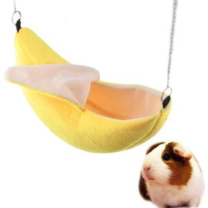 Hamster Cotton Nest Banana Shape House Hamacm Bunk Bed Toys Cage For Sugar Glider Small Animal Bird Pet Supplies 240412