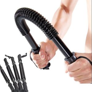 Power Twister Bar-Arm Hand Gripper 20-60kg Home Gym Fitness Bars Grip Biceps Triceps Pectoralis Entraînement Ressort Bras Force Exercice Extenseurs Avant-Bras Entraîneur Musculaire