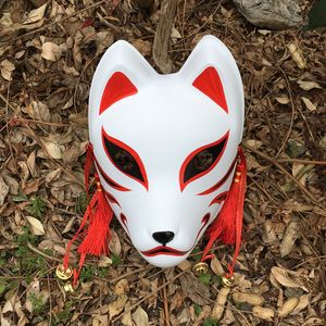 Peint à la main mis à jour Anbu masque japonais Kitsune masque plein visage épais PVC pour Cosplay Costume 220715