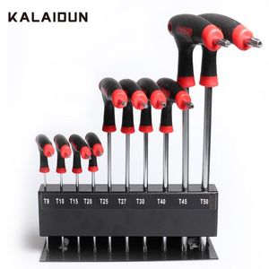 Outils à main KALAIDUN Jeu de clés hexagonales Clé Allen 10 PCS Clé universelle Torx Ball-End Hexagon Double-End L Tournevis Réparation