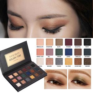 Handaiyan Brand 18 colores / set Shimmer Matte Eye Shadow Palette Maquillaje de ojos GOLDEN TIME Eyeshadow Powder Set Make up Art Luminous Shadows