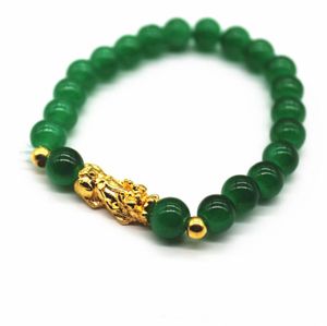 Fait à la main Pierre Naturelle Africaine Turquoises Perles Bracelet Brins Yoga Mala Bijoux Vert Mousse Agates Bracelets Perlés pour Femmes Hommes