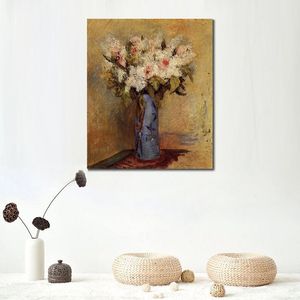 Fait à la main Pierre Auguste Renoir peinture à l'huile Vase de lilas et de Roses moderne toile Art moderne paysage salon décor