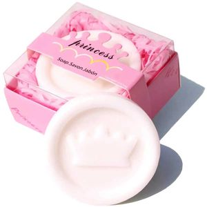 Savon à main le savon à la main de style couronne princesse Favors emballage cadeau rose pour les décorations de baby shower 240416