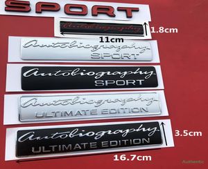 Insignia de barra con emblema deportivo de escritura a mano SV Autobiography Ultimate Edition para Range Rover Executive Limited, pegatina con logotipo para maletero de coche 2293146