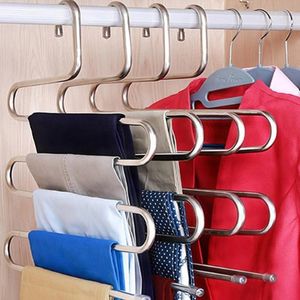 Hangers & Racks 5 Layers S Shape MultiFunctional Clothes Pants Storage Cloth Rack Multilayer Hanger 1PCs