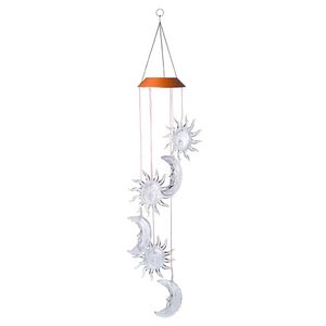 Carillons éoliens suspendus LED à énergie solaire, couleur de lumière étanche, décoration de jardin et de maison
