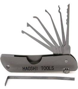 Haoshi Jackknife Lock Picking Set Portable Multitool Pick Pick dans votre poche Pocket Keychain Lock Pick Pick pour 1676742