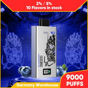 Happ IGT 9000 puff 9k vape desechable vaper avec puissance et affichage eliquid Nic Salt 10 saveurs livraison gratuite