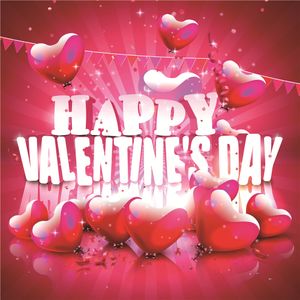 Happy Valentines Day photographie décors imprimés rose amour rose en forme de coeur ballons romantique mariage photo cabine de fond