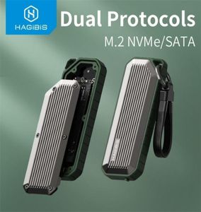Disques durs Hagibis M2 boîtier SSD NVMe NGFF SATA boîtier double protocole M2 vers USB 31 Gen2 adaptateur pour boîtier de disque NVME PCIE 2211056777681
