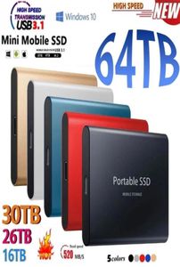 Hard Drives Portable SSD TypeC USB 31 4TB 6TB 16TB 30TB Drive 2TB External M2 for Laptop Desktop Flash Memory Disk 2211059566704