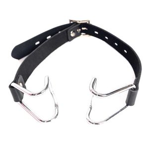 Harness Gag Spreader Bdsm Open Mouth Gags Metal Claw Hook Force For Women Couples Slave Bondage Wips Erotic Oral Sex Accessories P0816