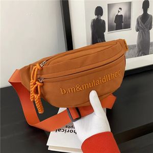 HBP Hombre Bolso Bandolera Colorido Bolsos Deportivos En El Pecho Bolsos De Cintura para Mujer De Tela Bolso Informal con Hombro Y Letras De Lona