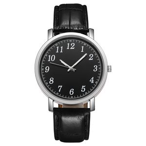 HBP Mens Watch Quartz Wrist Wrists Fashion Simple Leather White Dial Men montre des horloges de quartz décontracté Montres de Luxe