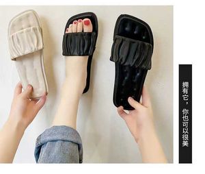 HBP Non-Brand 2024 sandalias planas baratas al por mayor para mujer, zapatillas de PVC a la moda, sandalias para mujer, zapatos planos