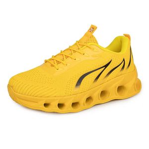 HBP Non-Brand Mejor venta Forma de llama Suela gruesa Ligero Cómodo Antideslizante Resistente al desgaste Transpirable Zapatos deportivos para correr para hombres