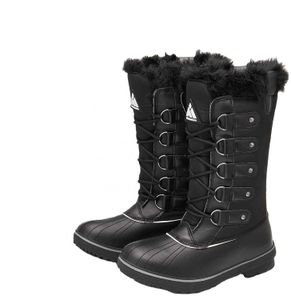 HBP Non-Brand Botas Altas para la Nieve con diseño con Cordones Botas para Mujer Zapatos Estilo para Caminar con Material Oxford