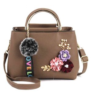 HBP Non- Couleur unie mode broderie tridimensionnelle fleur poignée en fer portable Pu sac pour femme tendance coréenne classique 5 sport. BA6J NZT4