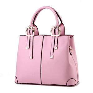 HBP Bolso de Mujer Monedero Bolsos de Cuero de PU Bolso de Hombro Bolsos de Estilo Simple para Mujer Monederos Color Rosa 1087